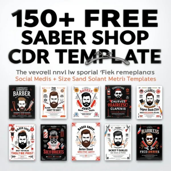 150+ FREE Barber Shop CDR Templates